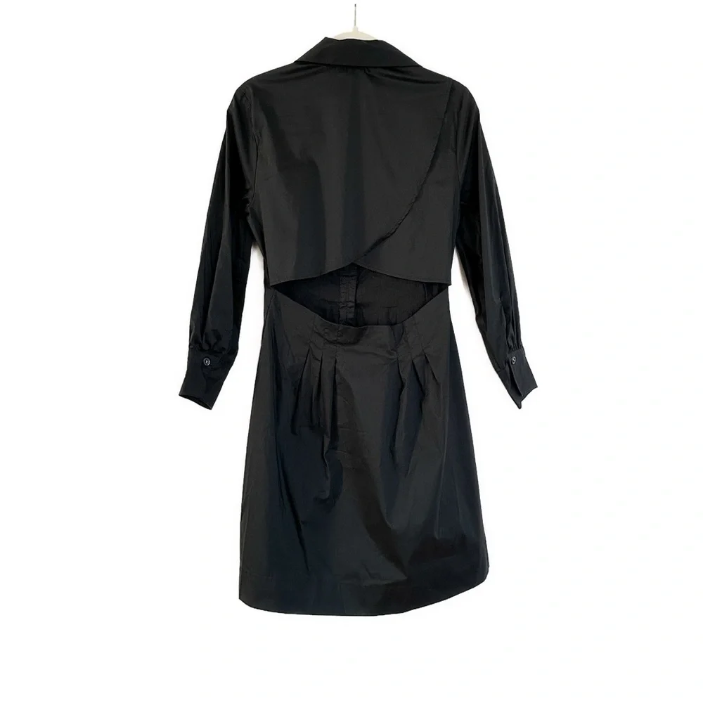Veronica Beard Polina Button Front Pleated Shirt Dress Size 2 NWT - Picture 7 of 7